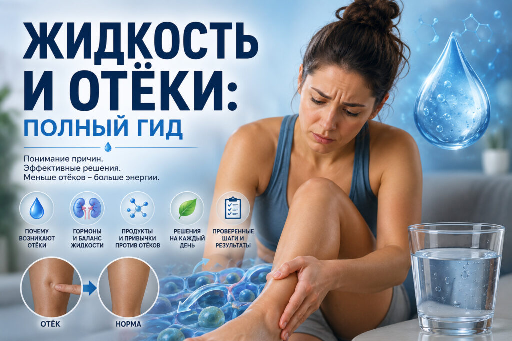 Жидкость и отёки: как рассчитать свою норму и убрать задержку воды Жидкость и отёки: как рассчитать свою норму и убрать задержку воды