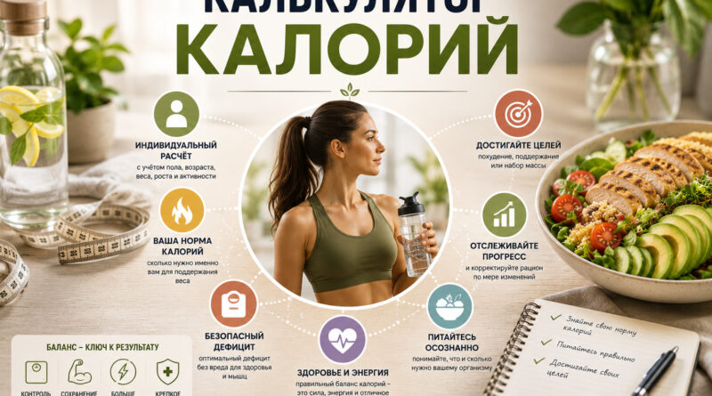 Калькулятор калорий: ваша норма и безопасный дефицит