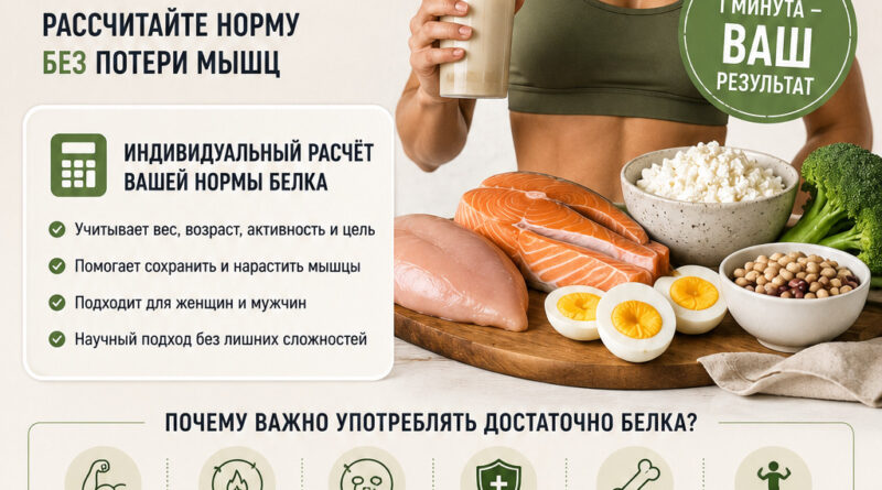Калькулятор белка. Сколько белка нужно именно вам? Рассчитайте норму без потери мышц