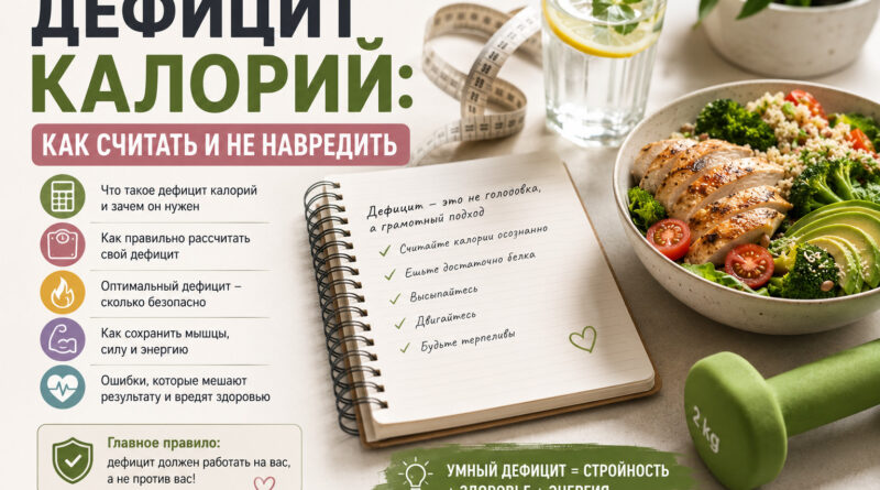 Дефицит калорий: как считать и не навредить Дефицит калорий: как считать и не навредить